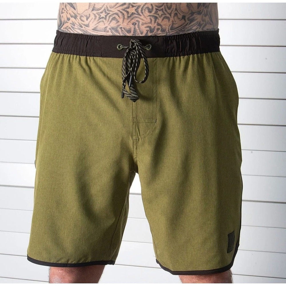 DIXXON The Chad Premium Athletic Shorts OD Green Mens Size‎ Small NWT